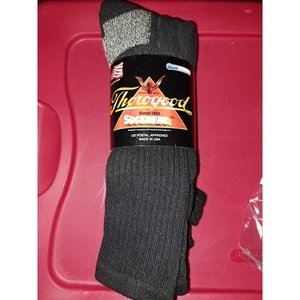 Thorogood Men's Coolmax Crew Socks Black Size Large - Picture 1 of 3