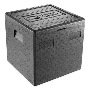 thermohauser EPP Thermobox 41,5 Liter Schwarz Isolierbox Deckel Lieferservice - Bild 1 von 4