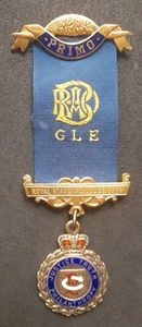 1952 ROAB GLE Silver & Enamel Masonic Jewel Royal Standard Lodge - Hallmarked - Picture 1 of 9