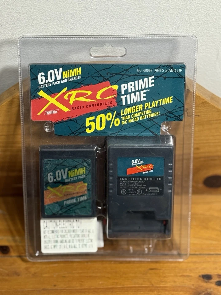 Batería Cargador Tonka XRC 6.0V NiMH Radio Controlado Prime Time RC COCHE Leer Foto 1 de 4