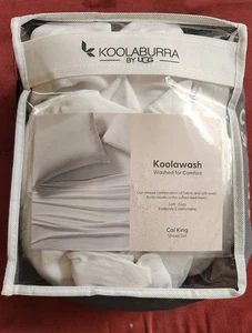 Fitted Sheet Only White Koolaburra by UGG Koolawash California King Size - Picture 1 of 1