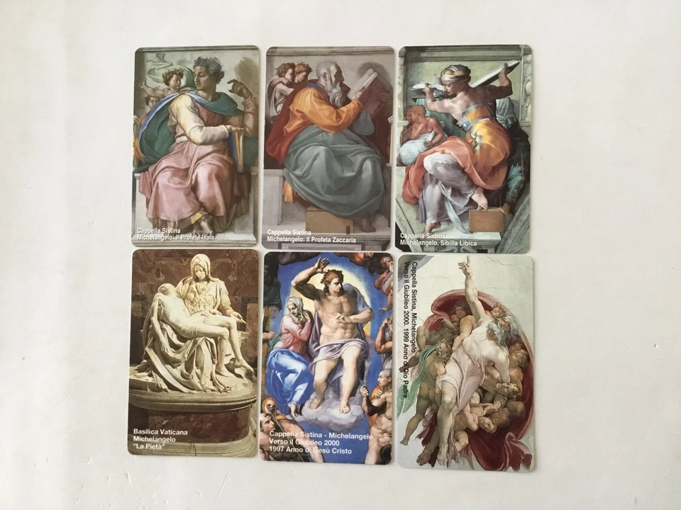 Vatican 6 Carte Téléphonique . Michelangelo .Neuf - Image 1 of 1