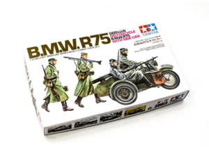 MOTO BMW R75 1941 - Maquette side-car Wehrmacht 4 figurines - 1/35 TAMIYA 35016 - Imagen 1 de 1