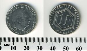 France 1988 - 1 Franc Nickel Pre-Euro Coin - Gen. Charles De Gaulle - #1