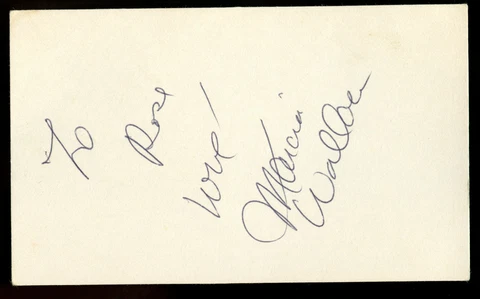 Marcia Wallace (d2013) signed autograph 3x5 index card The Bob Newhart Show R499 Cover