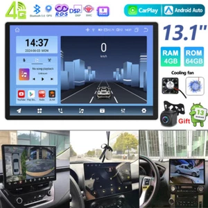 13'' DSP 4+64GB Car Stereo Radio 2Din Carplay/auto 2KQLED Android 13 Bluetooth - Picture 1 of 17
