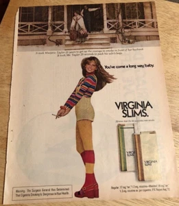 1973 VIRGINIA SLIMS You've come a long way, baby - Vintage Magazine Print Ad - Bild 1 von 1