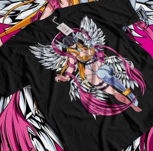 Angemon Shirt Digimon Anime Patamon Tshirt MagnaAngemon Tee Seraphimon T-Shirt - Picture 1 of 8