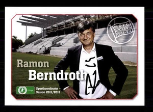 Tarjeta de autógrafo Ramon Berndroth Kickers Offenbach 2011-12 signo original + A 148340 - Imagen 1 de 2