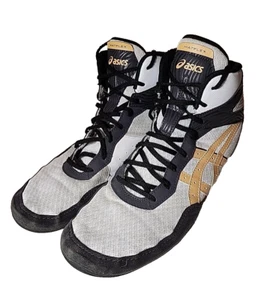 Scarpe ASICS Uomo 13 Matflex 7 Senior Wrestling Bianco Champagne Streetwear Calci - Foto 1 di 13