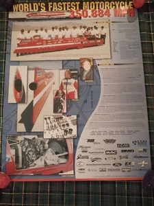 Streamliner Motorcycle Chris Carr Denis Manning Poster 014025 - Picture 1 of 11