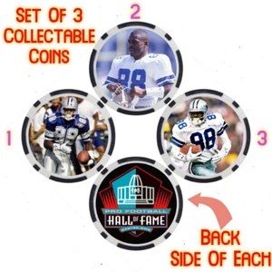 MICHAEL IRVIN - PRO FOOTBALL HALL OF FAME - COLLECTABLE COIN SET - Picture 1 of 2
