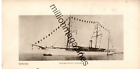 1903 Howard Gould's yacht Niagara original print from Burr McIntosh - Rare