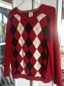 Boys Sweater. Canyon River Blues. Size M Red/black/white Long Sleeve. EUC - Picture 1 of 4