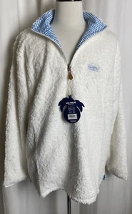 USA Palm Reversible Pullover White Sweater Sherpa Shroom XL New Retail $199 NWT - Picture 1 of 12