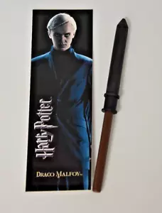 PLUMA VARITA Y MARCADOR HARRY POTTER DRACO MALFOY NUEVA COLECCIÓN NOBLE - Imagen 1 de 2