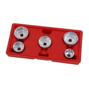 5pc 3/8" Oil Filter Socket Set Removal Car Garage Tool 24mm 27mm 32mm 36mm 38mm - Imagen 1 de 3
