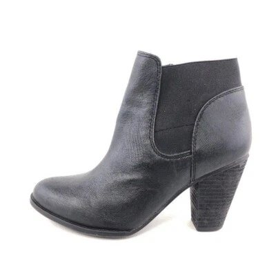 Steven by Steve Madden Roami Ankle Boots Womens Size 6M Black Leather Casual Zip - Image 1 of 4