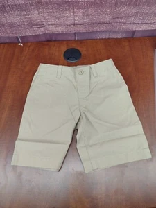 Lands End Unisex Kids Khaki Uniform Shorts Size L (7) - Picture 1 of 3
