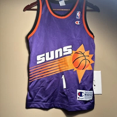 Original Phoenix Suns Champion Jersey Youth M 10/12 Anfernee Penny Hardaway - Image 1 of 4