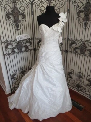 406W ALYCE 7769 DIA BLANCO CORSÉ TALLA 8 BLANCO FORMAL VESTIDO DE NOVIA VESTIDO DE BAILE Foto 1 de 4