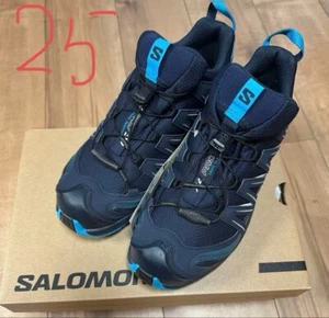 Mens NWT Salomon XA Pro 3D Gore-Tex Navy Blue Trail Running Shoes US7 393320 - Picture 1 of 7