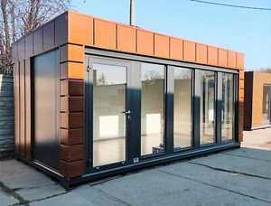 Bürocontainer Tiny Hous Gartenhaus Ferienhaus 6x3m Heizung Lieferung Gratis - Bild 1 von 8