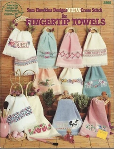 Sam Hawkins Designs in Cross Stitch for FINGERTIP TOWELS ~ ASN Booklet #3565 B87 - Picture 1 of 1