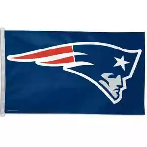 New England Patriots Flag Deluxe 3x5 FT Football Blue Wincraft New - Picture 1 of 1
