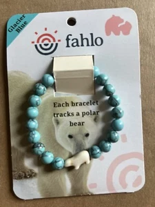 Fahlo Animal Tracking Bracelet POLAR BEAR Glacier Blue Brand New - Picture 1 of 1