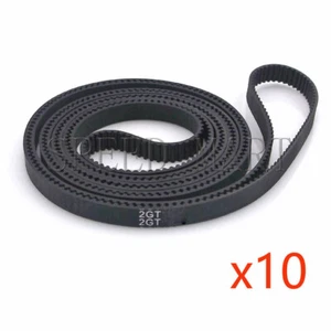 10X 3230-2GT GT2 Timing Belt Annular Loop Cogged Geared Rubber 10mm Width 1615T - Picture 1 of 3