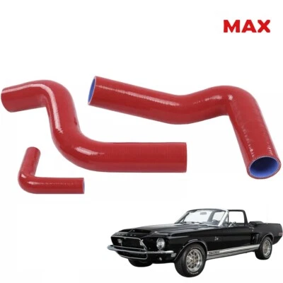 For Ford Mustang Cobra Shelby 289-302 Silicone Coolant Hose Kit 1964 1965 66-68 - Image 1 of 4