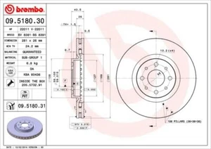 BREMBO Discofreno 09.5180.30 - Foto 1 di 2