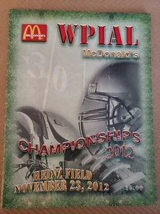 2012 Nov -WPIAL 2012 Football Championship Heinz Field- Football Program (MH131 - Picture 1 of 3