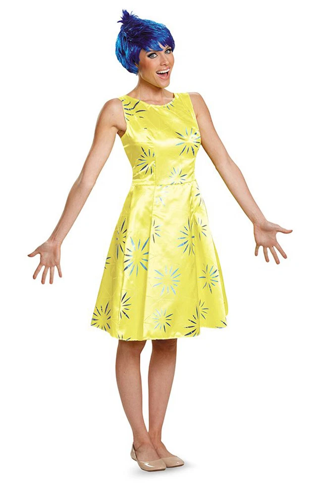 Disguise Women's Inside out Joy Deluxe Costume Yellow X-large 86954