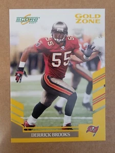 2007 punteggio - Gold Zone #103 Derrick Brooks/600 - Foto 1 di 2