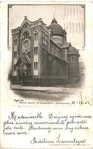 CPA Carte postale Canada Montreal Eglise Notre Dame de Lourdes 1904 VM67537ok - Picture 1 of 2