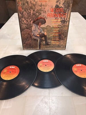 VICENTE FERNANDEZ 3LPs MEXICO BOX SET 1975 Latin Rancheras - Image 1 of 4