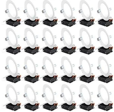 Paquete de 24 luces de techo ajustables Sunco Down Lighting deflector de 4 pulgadas 10 W delgadas Foto 1 de 4