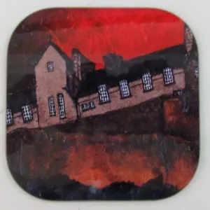 Untersetzer "Edinburgh Castle with red sky" von Iona Mackellar-Bruce - Bild 1 von 3