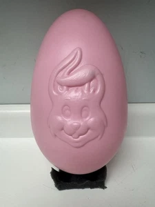 Grande Soffiatore Uovo 15" Pasqua Vintage Generale Schiuma Plastica Rosa - Foto 1 di 5