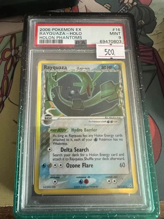 2006 Pokemon EX Holon Phantoms Rayquaza-Holo 16 psa 9 - Image 1 of 2