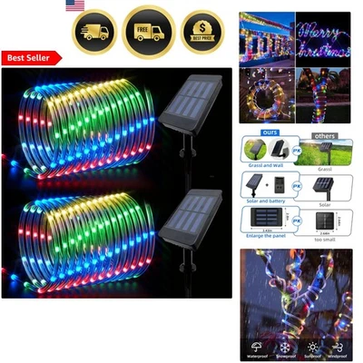 Christmas Rope Lights Outdoor Waterproof 2 Pack 33ft 100 LED Multicolor - Image 1 of 4