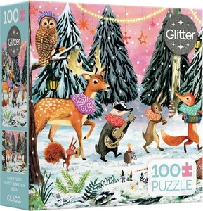 100 Stück Puzzle, Holiday Parade Glitzer Disney Miriam Bos Weihnachten Urlaub Set - Bild 1 von 7