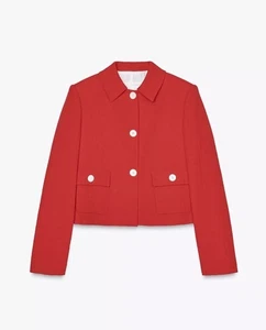Zara Red Blazer, Size XS-BNWT, RP £49.99 - Picture 1 of 10