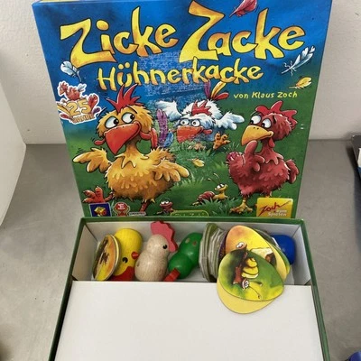 Zicke Zacke Hühnerkacke ZOCH Brett Spiel Kinder Holzfiguren - - Bild 1 von 3