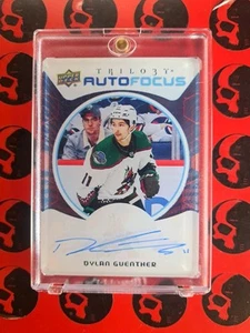 2023-24 Dylan Guenther Trilogy Autofocus #RF-DG Utah Arizona Coyotes UD - Picture 1 of 2