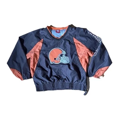 Chaqueta Pullover Vintage NFL Cleveland Browns Juvenil M 10-12 Marrón Bordado Foto 1 de 4