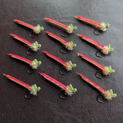 RIO Palolo Slider Worm Flies - Red - Size 2 - Lot Of 12 - FREE SHIPPING!  - Image 1 of 4