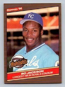 ⚾ 1986 Donruss Highlights #43 – Bo Jackson Rookie – Kansas City Royals – MINT - Picture 1 of 2